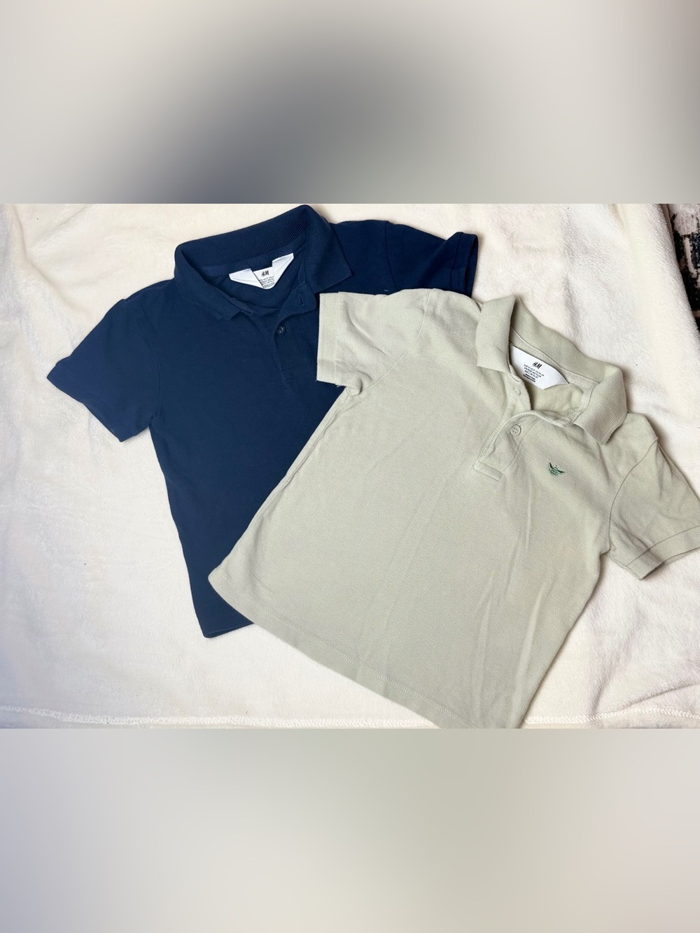 H&M Boys' Polo Duo in Navy and Light Gray